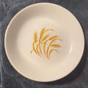 Vintage Golden Wheat Nut/Candy Bowl 8 in.